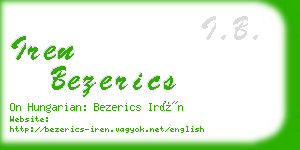 iren bezerics business card